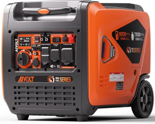Vista 10 de AIVOLT Generador inversor súper silencioso de 1600 W, generador portátil de gas ultraligero para camping y uso doméstico, cumple con la EPA