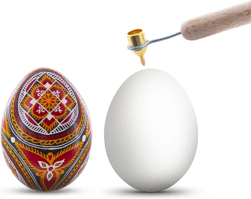 Vista 2 de BestPysanky Mango de madera con punta de latón pesado de 0.020 in (pluma de cera caliente)