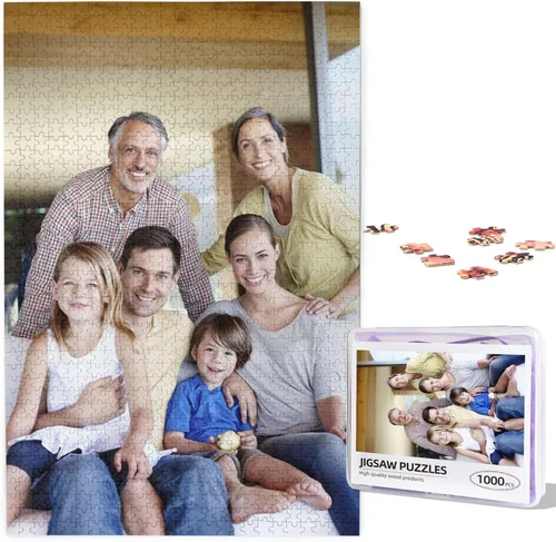 Vista 7 de Rompecabezas personalizados a partir de fotos, rompecabezas personalizado de 300/500/1000 piezas, rompecabezas de madera personalizados para adultos