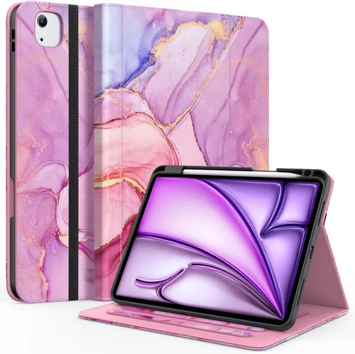 Vista 45 de Zonefoker Fundas para iPad de 6ª generación 2018/2017, iPad Air 2 2014 #02 Mármol Rosa