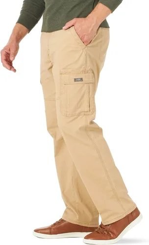 Vista 4 de Wrangler Authentics - Pantalón cargo, elástico y de corte holgado para hombre