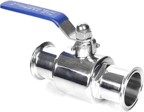 Vista 6 de Válvula de bola de 2" Tri-Clamp para elaboración de cerveza casera, acero inoxidable 304, 2" Tude OD, PTFE forrado