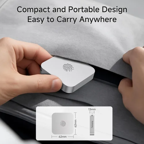 Vista 7 de fanxiang SSD portátil magnético de 2 TB, SSD externo con USB 3.2 Gen 1 tipo C y anillo magnético, almacenamiento compacto para iPhone 16/15