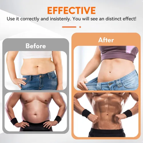 Vista 8 de Estimulador muscular electrónico; estimulador de abdominales, máquina muscular para abdomen/brazos, recargable por USB para fitness, entrenamiento