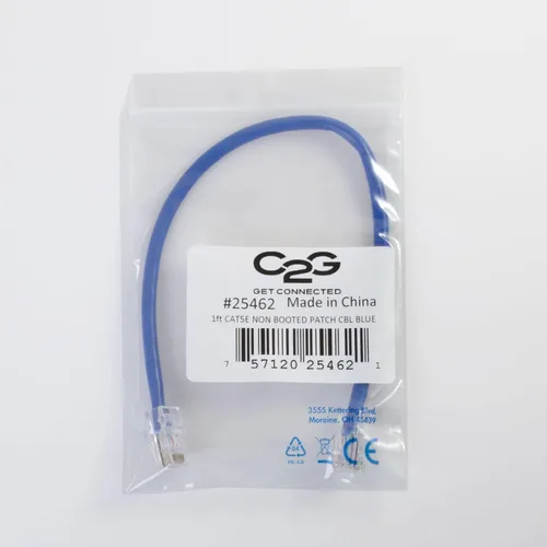 Vista 4 de C2G 22691 Cable Cat5e - Cable de conexión de red Ethernet sin blindaje sin arranque, azul (10 pies, 10.0 ft)