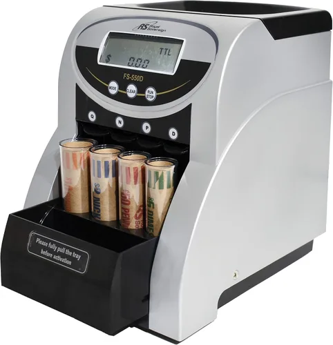 Vista 3 de Royal Sovereign Contador/clasificador eléctrico de monedas de 1 fila, tecnología antiatascos patentada, pantalla de conteo digital (FS-550D)