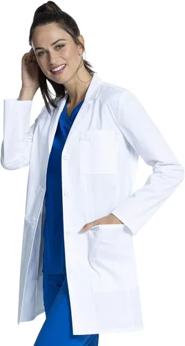 Vista 4 de Cherokee CK452 - Abrigo de laboratorio para mujer de 33 pulgadas