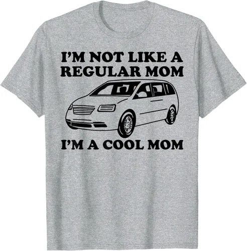 Vista 6 de Camiseta divertida de mamá con texto en inglés "I'm Not Like A Regular Mom I'm A Cool Mom", Blanco, S