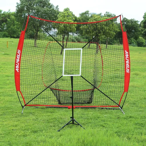 Vista 26 de 7'x7' Baseball Softball Practice Net with Strike Zone Target