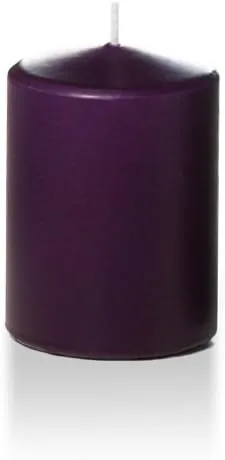Vista 38 de yummi Caja de 12 velas redondas blancas de 3" x 4