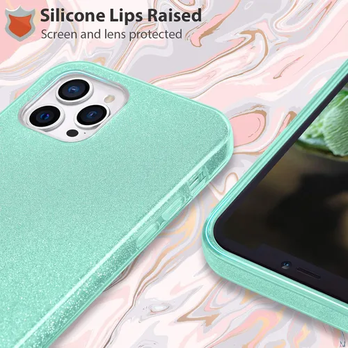 Vista 3 de MATEPROX - Carcasa de iPhone 12 Pro Max 6.7" 2020, diseño brillante Verde