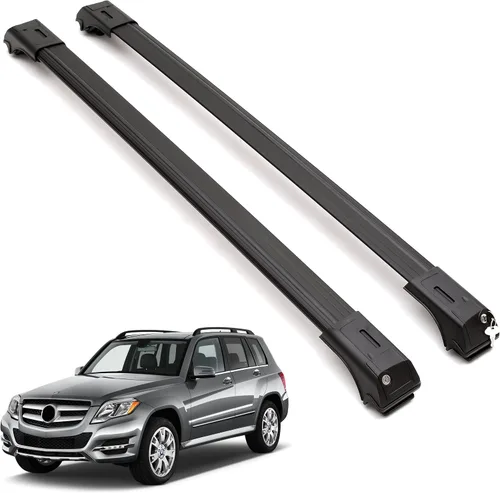 Vista 11 de ERKUL Barras transversales de techo para Mercedes Benz GLE (V167) 2019-2026 Barras transversales de aluminio con bloqueo antirrobo para techo Negro