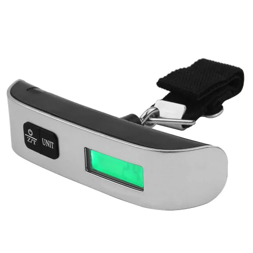 Vista 9 de Jadpes Báscula de equipaje pantalla LCD electrónica portátil de mano de 1102lbs báscula de peso para equipaje báscula de maleta para el hogar cocina