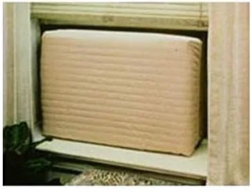 Vista 2 de Funda para aire acondicionado de interior (beige) (pequeña - 12 -14 Al x 18 -21 An x 2 Prof)