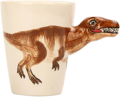 Vista 7 de Taza de cerámica de animales pintados a mano (13.66oz) (Beagle)