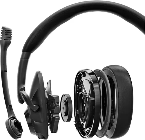 Vista 8 de EPOS Audio - Auriculares acústicos cerrados H3 con cable de audio (ónix negro)