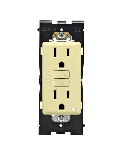 Vista 5 de Leviton Renu - Toma GFCI autocomprobada resistente a manipulaciones, 15 amperios, RGF15-CA, café con leche