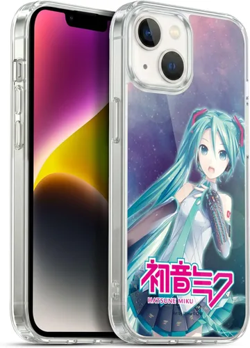 Vista 64 de Head Case Designs Licencia Oficial Hatsune Miku Gráficos Lindos Carcasa de Gel [Protección de Grado Militar] Compatible con Apple iPhone 7
