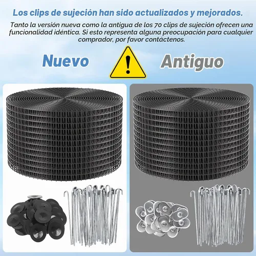 Vista 2 de Protector de Paneles Solares contra Pájaros, Kit de Rollo de Malla Protectora contra Animales de 6 pulgadas x 100 pies para Red de Protección