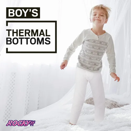 Vista 23 de Rocky Ropa interior térmica para niños, ropa interior larga para niños, capa base para clima frío/esquí