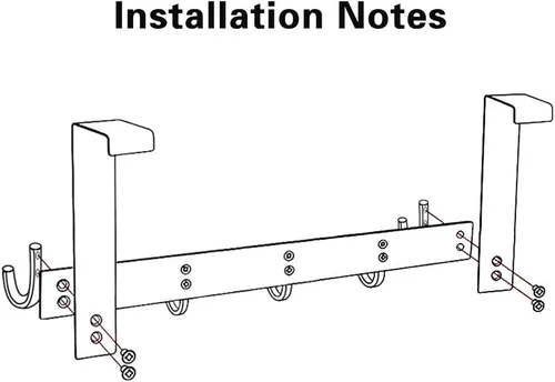 Vista 5 de Ganchos de puerta para colgar en la puerta, organizador de aluminio para toallas, soporte para baño Kithchen, 5 ganchos para colgar sobre la puerta