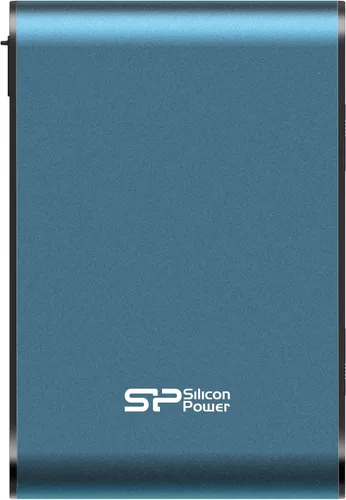 Vista 3 de Silicon Power - Armadura de disco duro externo portátil de 1 TB A80, resistente al agua USB 3.0 para PC, Mac, Xbox y PS4, color azul