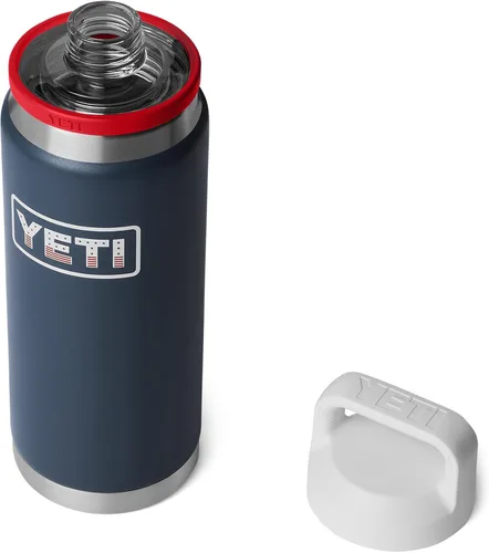 Vista 16 de YETI Rambler - Botella de 26 oz, aislada al vacío, de acero inoxidable con tapa Chug, color negro