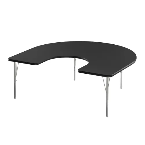Vista 66 de Correll - Mesa de actividades rectangular Econoline de 30 x 60 pulgadas, parte superior de melamina de granito gris, altura ajustable