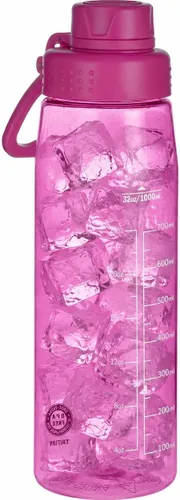 Vista 13 de Botella de agua de 32 oz, botella de agua transparente con tapa con pico y asa de transporte, reutilizable, Tritan, libre de BPA, botella de agua