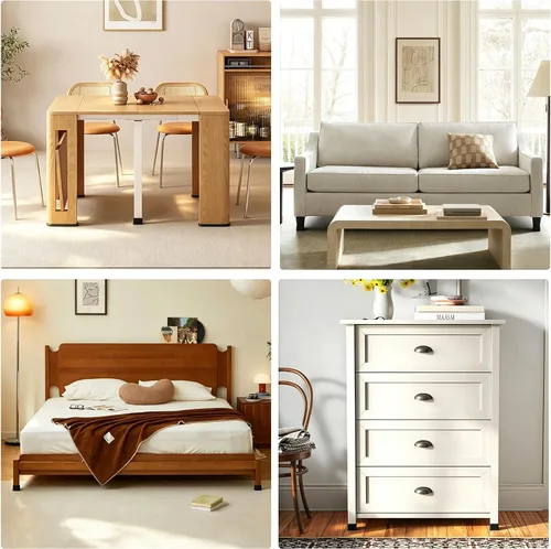 Vista 5 de Mcredy - Tapas para patas de silla, protector de patas de mesa, tamaño interior, 1-1/2 pulgadas x 1-1/2 pulgadas, para patas de muebles cuadradas