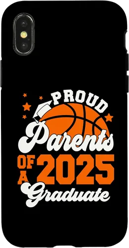 Vista 5 de iPhone 16 Parents of a 2025 Graduate Senior Graduation Basketball Case