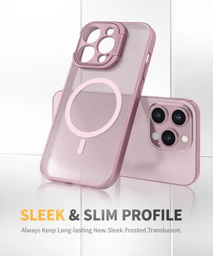 Vista 5 de Funda diseñada para iPhone 15 Pro Max, potente atracción magnética [soporte de protector de cámara] [protección contra caídas de grado militar]