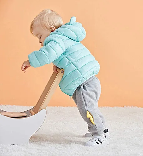 Vista 6 de Abrigos de invierno de estilo inflado con capucha para bebé