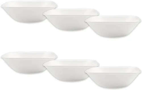 Vista 2 de Corelle Tazón de cereales blanco puro de 22 onzas, paquete de 6