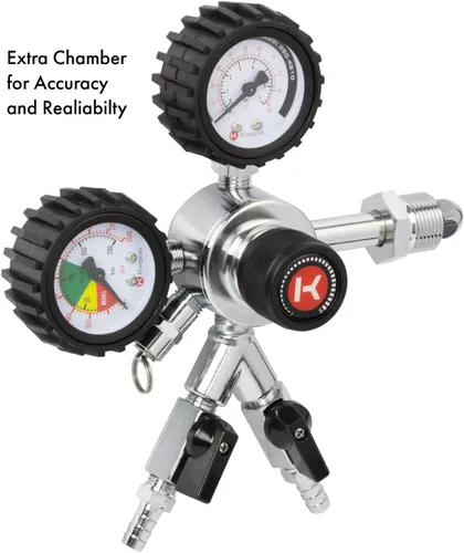 Vista 6 de Kegco Regulador Kegerator de nitrógeno de dos productos de doble calibre de calidad comercial premium