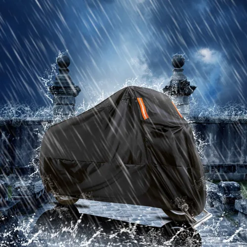 Vista 5 de WinPower Funda Impermeable para Motocicleta para Exteriores Protección contra Todo Clima Invierno Nieve Universal Cubierta para Motocicleta