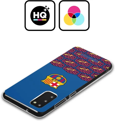 Vista 2 de Head Case Designs Officially Licensed FC Barcelona Logo and Pattern Forca Barca Gel Case [Military Grade Protection] Compatible with Samsung Galaxy