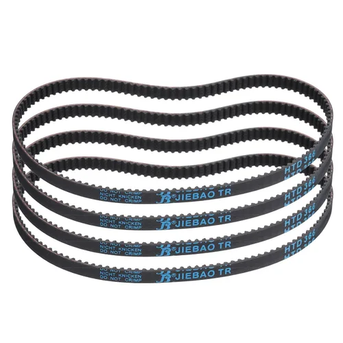 Vista 92 de uxcell 4 piezas HTD-3M Correa de Distribución de Goma 48 Dientes, Longitud de Paso 144mm x Ancho 6mm x Altura 2.4mm, Correa de Polea de Distribución