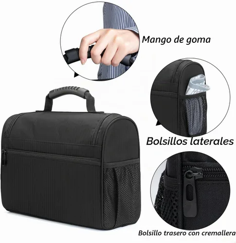 Vista 4 de CURMIO Bartender Kits Bag, estuche de viaje portátil para juego de Negro