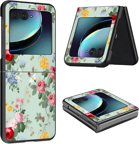 Vista 27 de Funda para Moto Razr Plus 2023 para Motorola Razr Plus Funda delgada y ligera de policarbonato duro a prueba de golpes Funda protectora para Audio