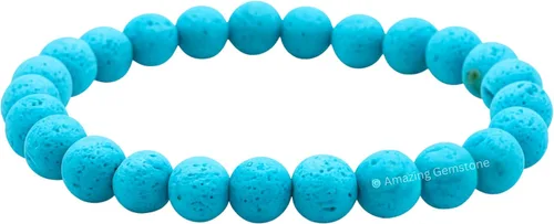 Vista 540 de Amazing Gemstone Crystal Bracelet for Women Men's Gifts - Protection Healing Crystal Bracelet - 8mm Gemstone Beaded Stretchable Bracelet Pulseras