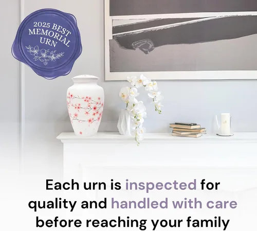 Vista 5 de Urnas de cremación para cenizas humanas para mujeres adultas Urna humana para cenizas para mujeres Decorativa para cremación, funeral, entierro