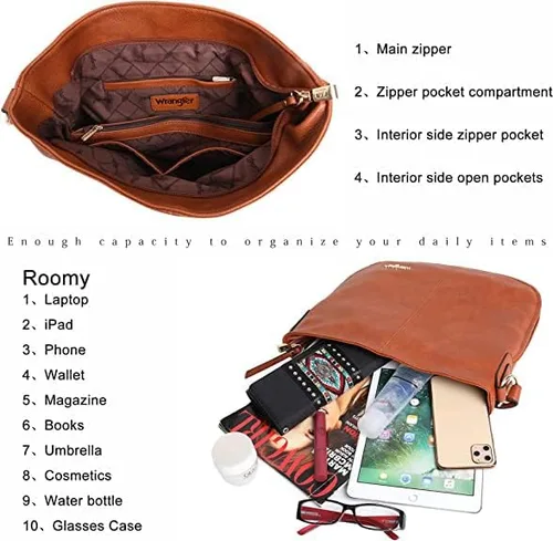Vista 4 de Bolsos Wrangler y bolsos Hobo para mujer