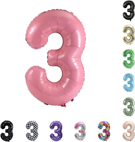 Vista 33 de Globo grande de helio con números 0-9 de 40 pulgadas para cumpleaños, bodas y fiestas (rojo, 9)