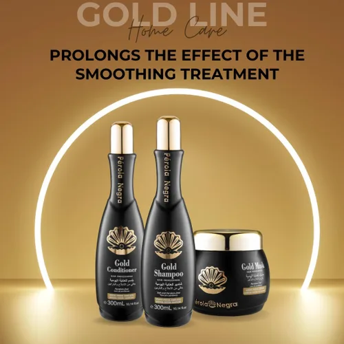 Vista 4 de PÉROLA NEGRA Gold Therapy Home Care Acondicionador, para todo tipo de cabello - 10.14 Fl.Oz