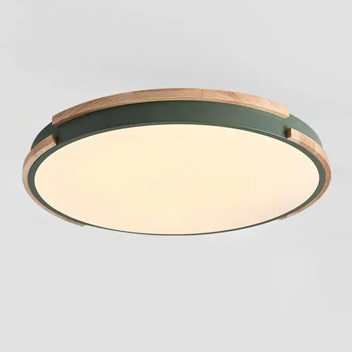 Vista 9 de Lámpara de techo LED redonda, atenuación de tres colores, 16 W, 1590 lúmenes, ahorro de energía, instalación integrada, cerca de lámparas de techo