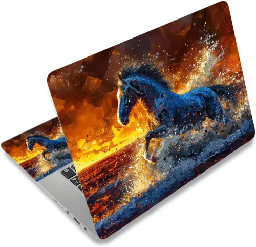 Vista 21 de Adhesivo para laptop de 12.1-15.6 pulgadas, calcomanía reutilizable universal de vinilo para laptop, protector de arte impermeable en color panal