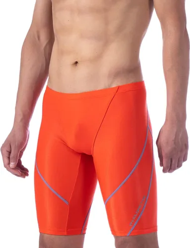 Vista 2 de MY KILOMETRE Traje de baño Jammer sólido de natación Jammers Endurance Long Racing Training Traje de baño