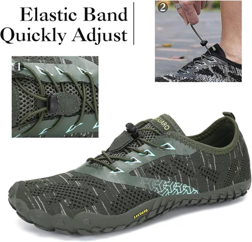 Vista 3 de SAGUARO Men's Women's Barefoot Minimalist Shoes Athletic Hiking Water Shoes for Aqua Swimming Trail Running Cross Training