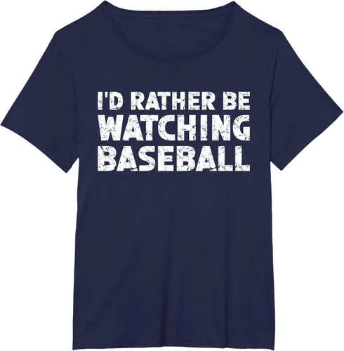 Vista 15 de Camiseta de béisbol I'd Rather Be Watching